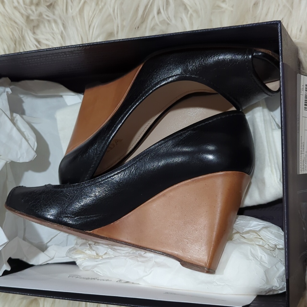 Prada wedge heels